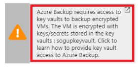 Screenshot der Zugriffswarnung.