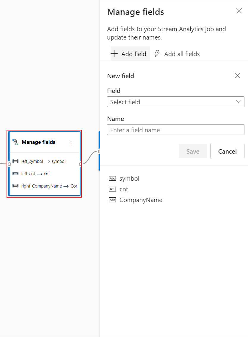 Screenshot: Operatorkonfiguration für „Felder verwalten“