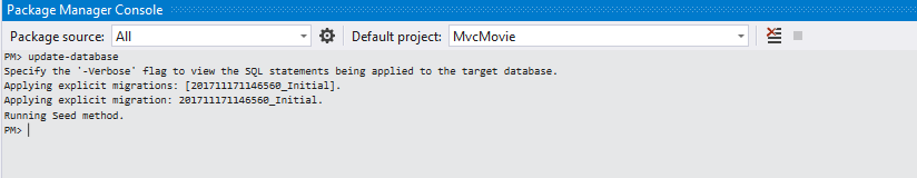 Screenshot der Paket-Manager Konsole. Der Befehl