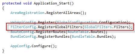 Registrieren globaler Filter in Global.asax Registrieren globaler Filter in Global.asax