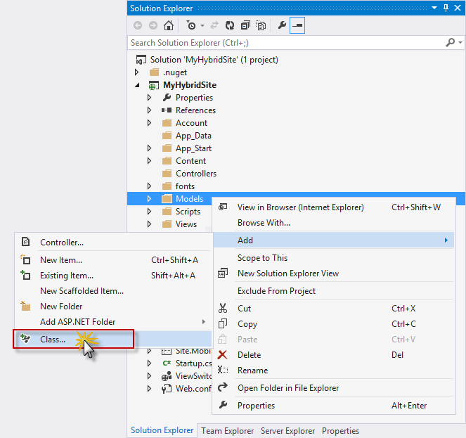 Hinzufügen der Person-Modellklasse