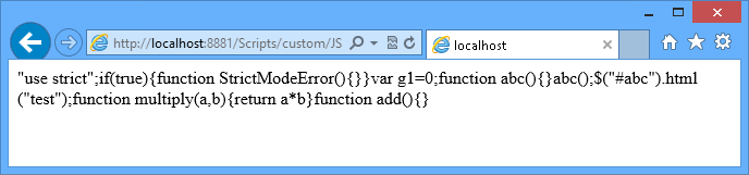 Gebündelte JavaScript-Dateien Gebündelte JavaScript-Dateien