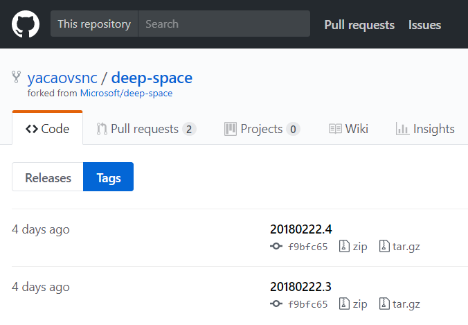 Beispiele für markierte Quellen in GitHub