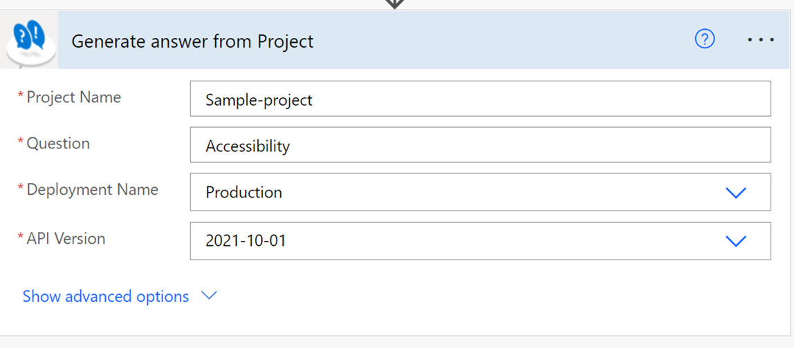 GenerateAnswerFromProject Generate