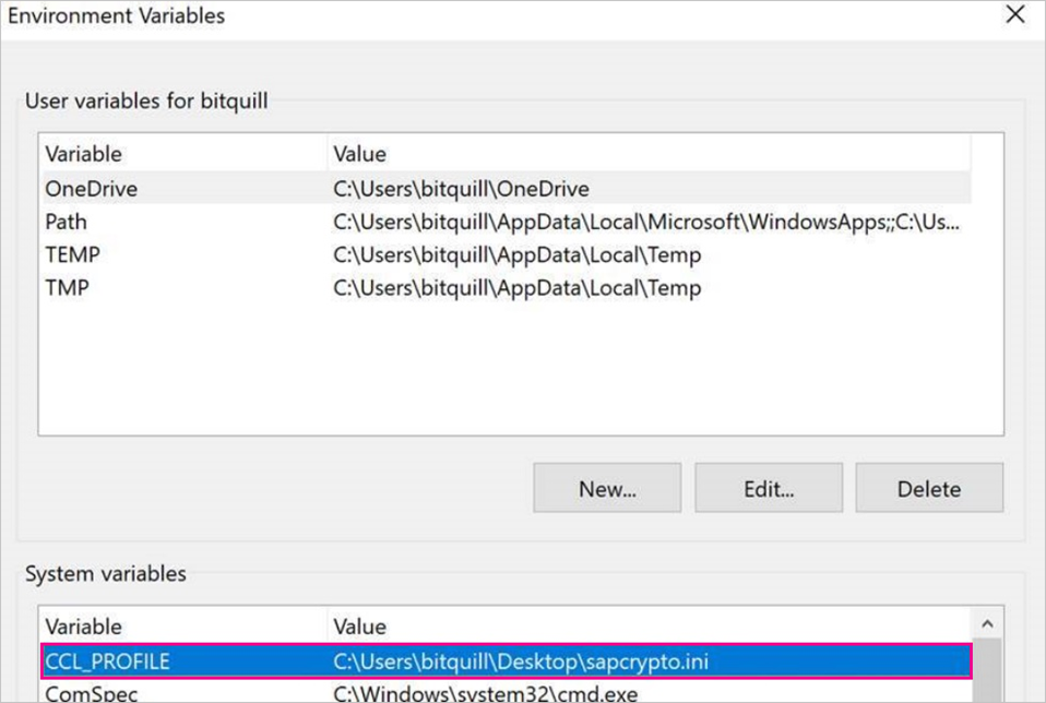 Erstellen und Festlegen von Systemumgebungsvariablen für