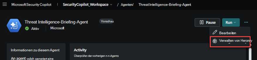 Verwalten des Agent-Arbeitsspeichers