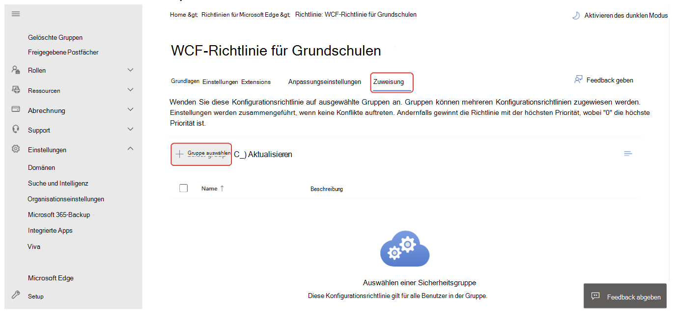 Suchen Sie nach DiagnosticData, und konfigurieren Sie optionale Daten als Erforderlich.