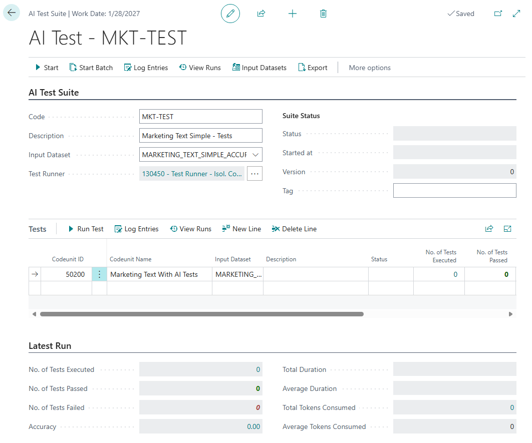 Image of configurated test suite in BC