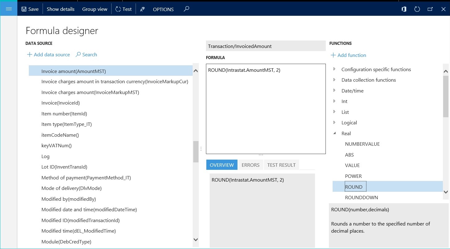 Datenbindungsausdruck.