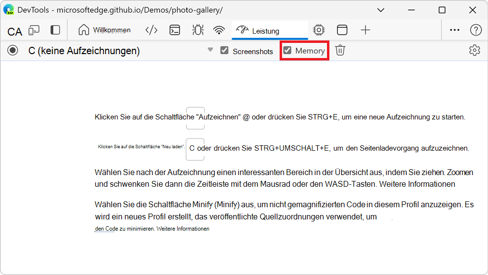 Das Kontrollkästchen 