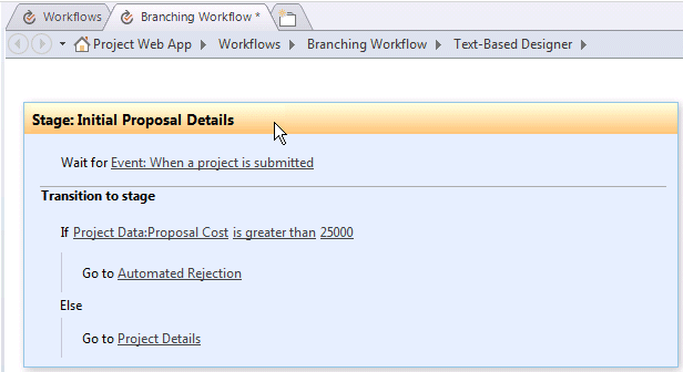 Abgeschlossene Logik für anfängliche Vorschlagsdetails