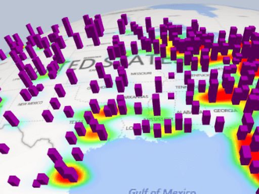 Screenshot zeigt Weltkarte.