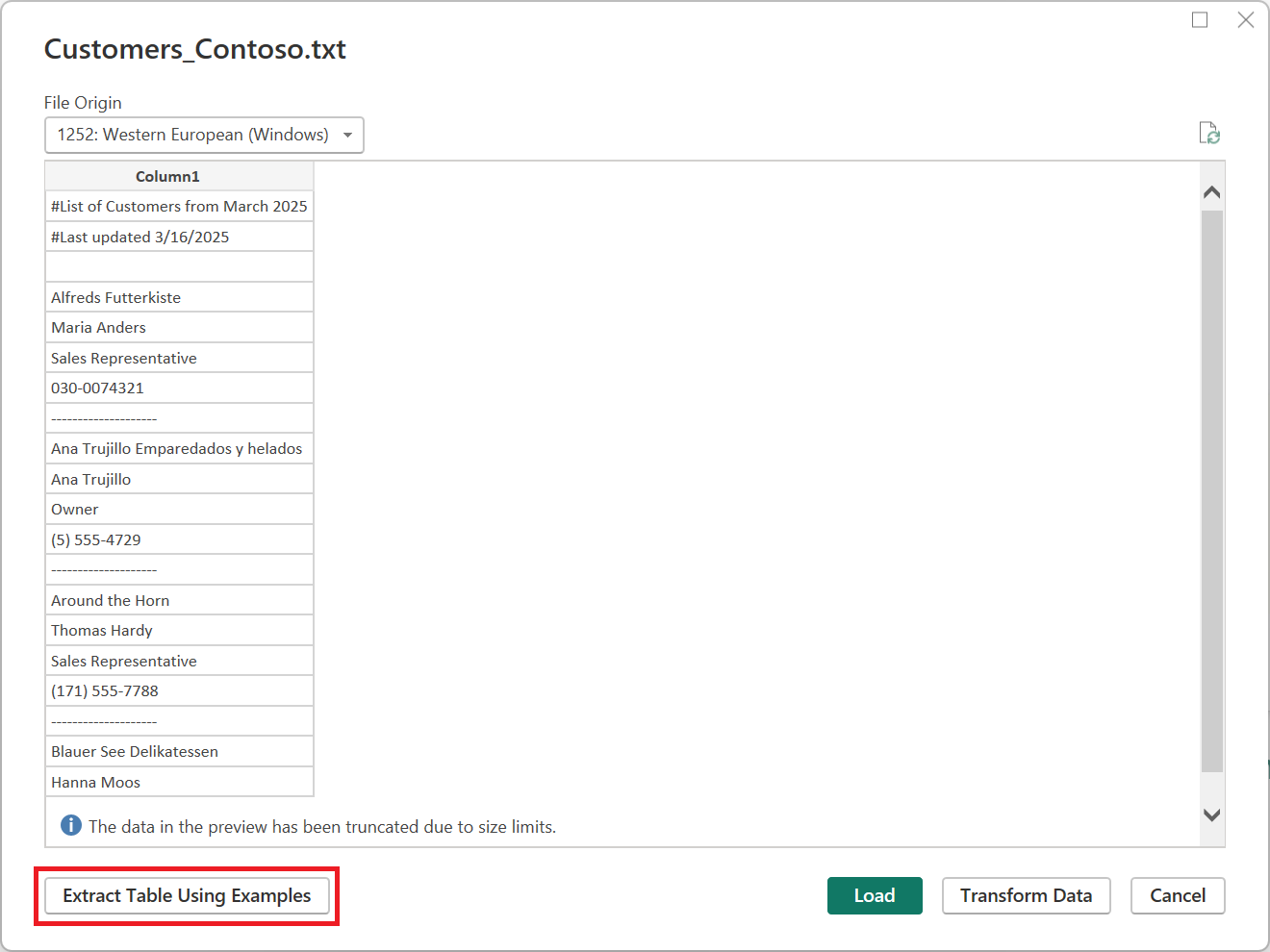 Verwenden der Option 
