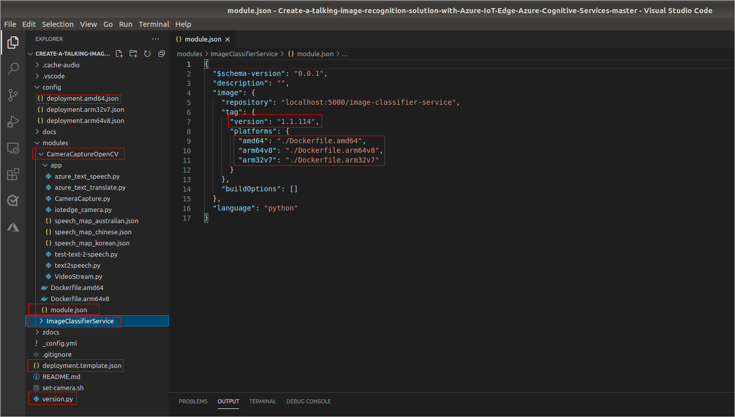 Die Abbildung zeigt die Projektstruktur.