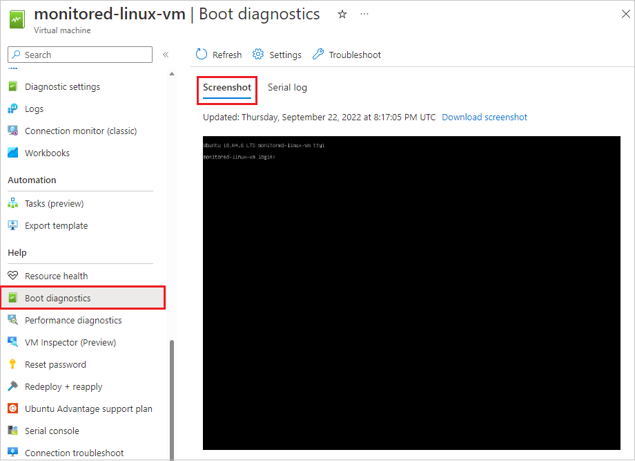 Screenshot: Bei der Startdiagnose aufgenommenes Bild