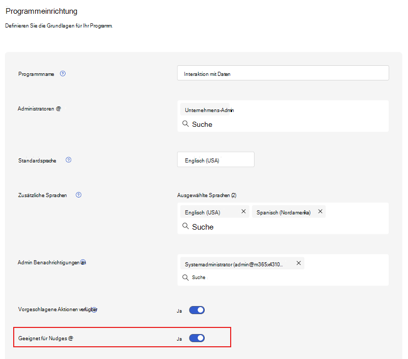 Screenshot der Umschaltfläche 