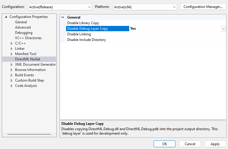 Redistributable-Debugebene in Visual Studio