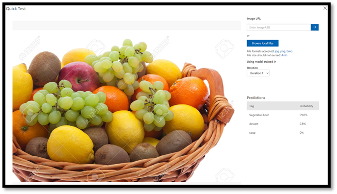 Testklassifizierungsergebnisse