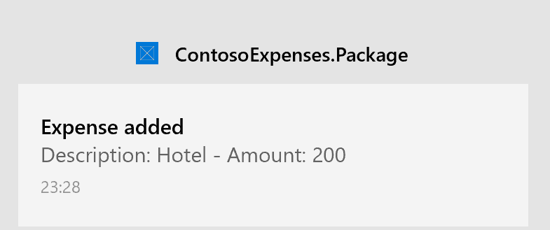 Toast-Benachrichtigung