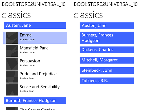 Abbildung eines SemanticZoom