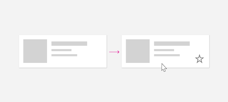 Zeigen Sie mit der Maus auf ein Element, um eine Schaltfläche anzuzeigen