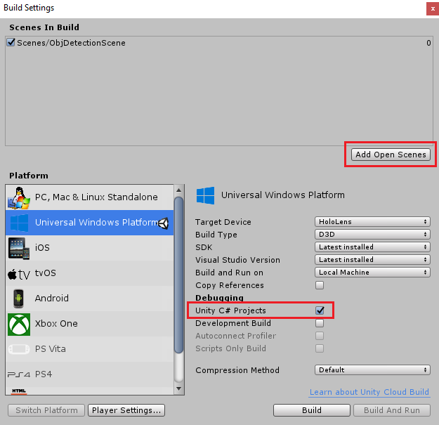 Screenshot, in dem die Schaltfläche 