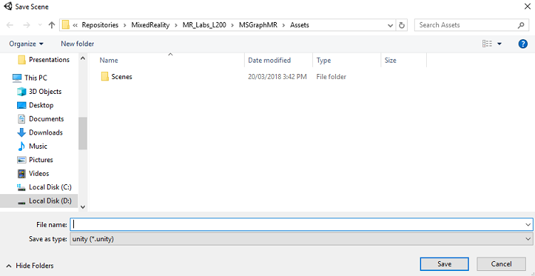Screenshot, der zeigt, wo der neue Ordner zu benennen ist.