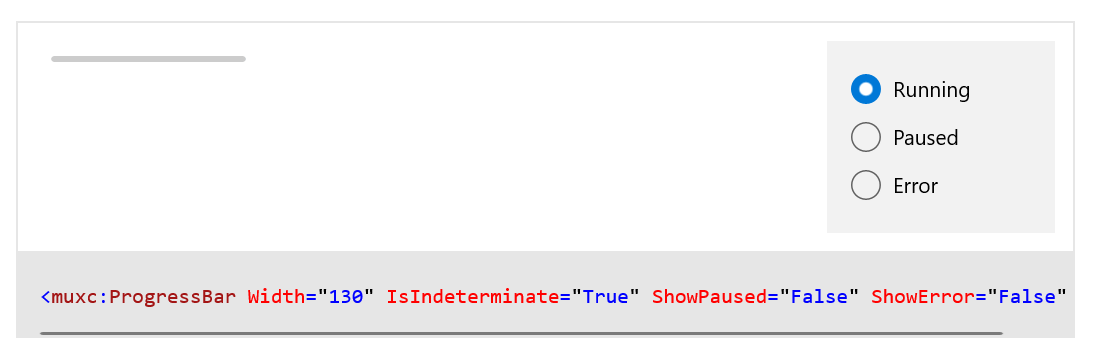 Unbestimmter Fortschrittsbalken