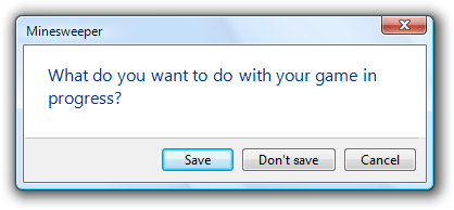 Screenshot des Dialogfelds mit Commit-Schaltflächen 