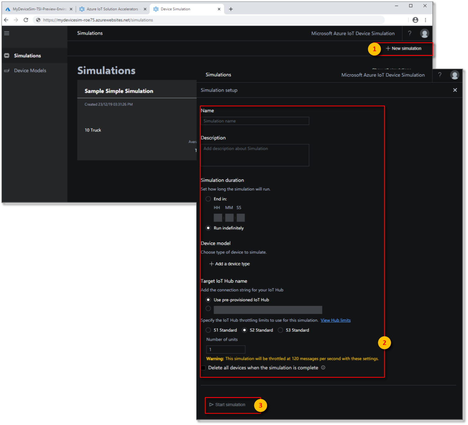 Configure parameters and launch.