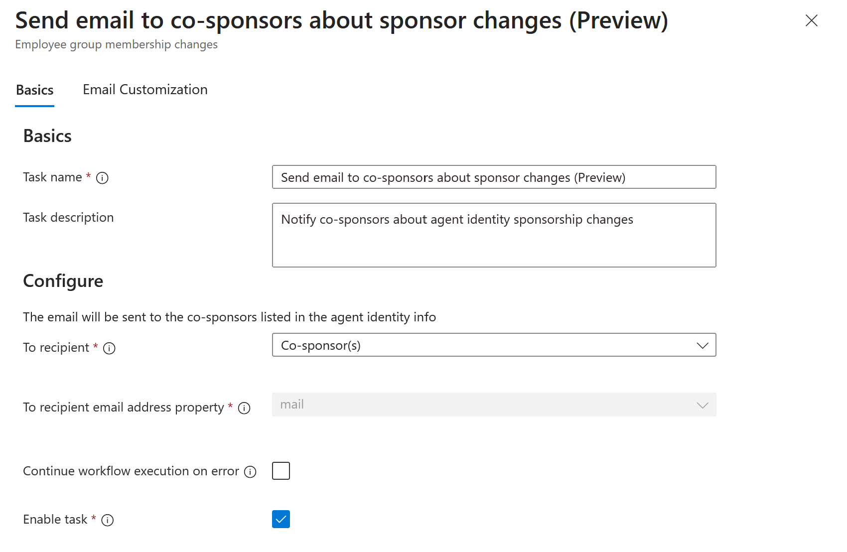 Send email to cosponsors about a change.