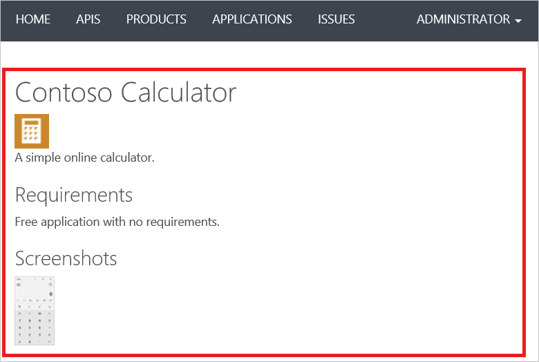 APIM Application Page Developer Portal Templates Application Page Developer Portal Templates
