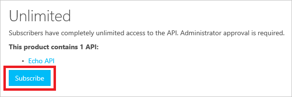 APIM subscribe-button control subscribe-button control