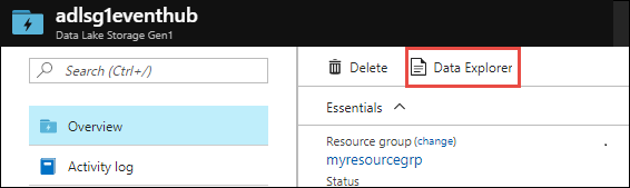 Data Lake Storage Gen1 data explorer Data Lake Storage Gen1 data explorer