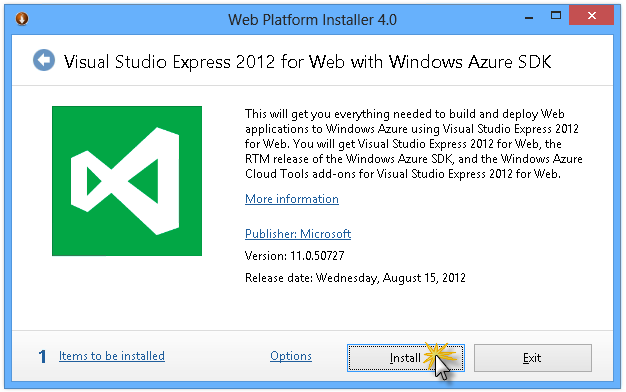 Install Visual Studio Express Install Visual Studio Express