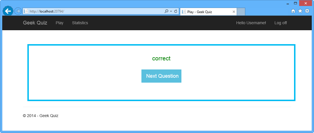 Question answered correct Question answered correct