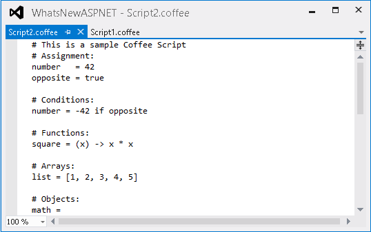 CoffeeScript files CoffeeScript files