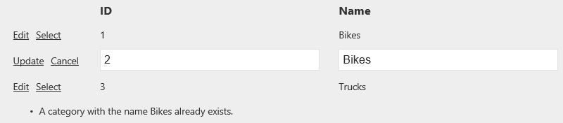 Duplicated category error Duplicated category error
