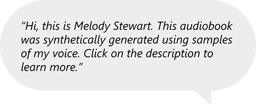 A diagram of Verbally spoken transparent introduction in first person.