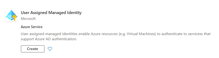 Select User Assigned Managed Identity