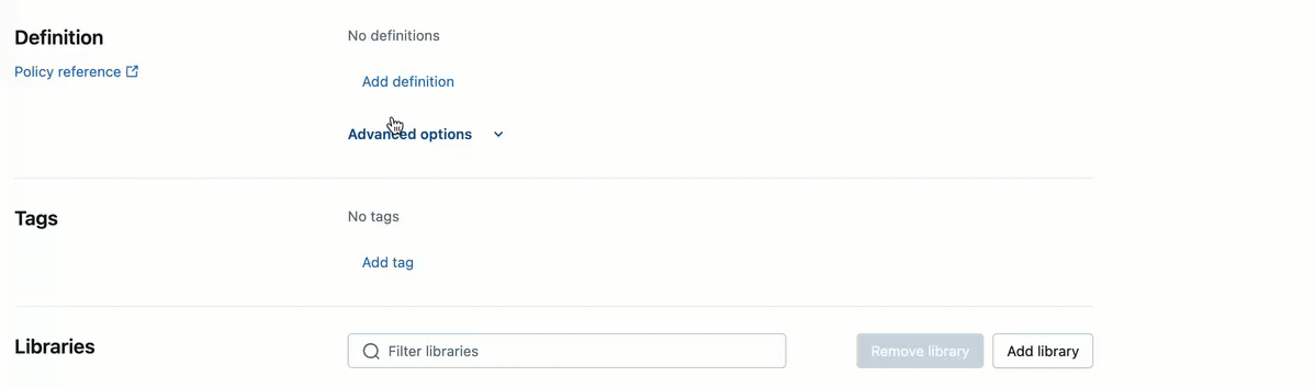 New compute policy form