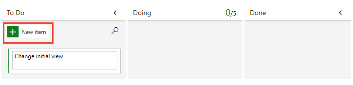 Screenshot showing adding a new issue on the Issues board.