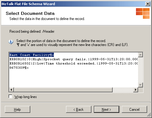 ffwiz_header_select_document_data Data selected for header schema
