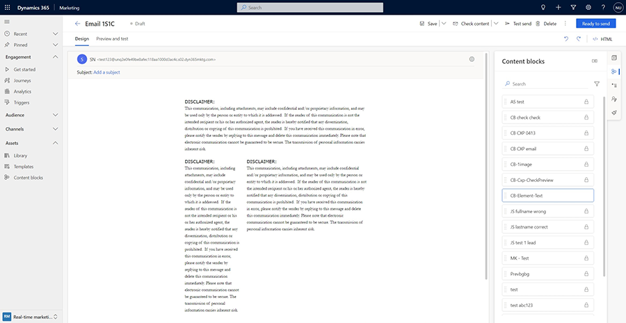 Three column element content block example Three column element content block example.