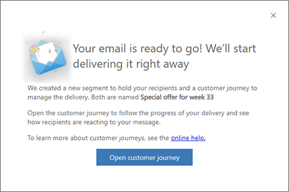 Quick send ready announcement Quick send ready announcement.