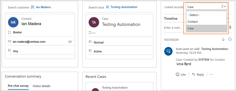 View only the linked records in the drop-down list View only the linked records in the drop-down.