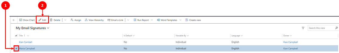 Change email signature default setting Change email signature default setting.