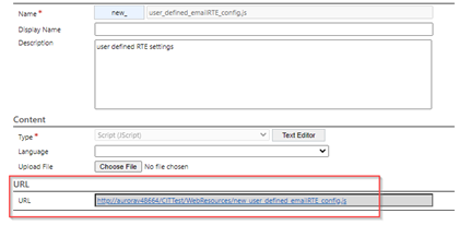 Save the web resource URL. Save web resource URL.