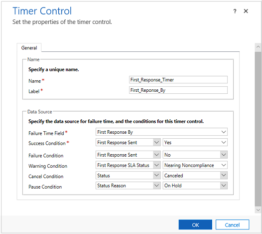 Timer control in Customer Service Hub Timer control in Customer Service Hub.