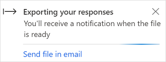 Surveys being exported to CSV Surveys being exported to CSV.